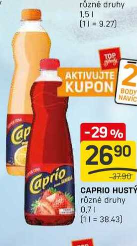 CAPRIO HUSTÝ různé druhy 0,7l