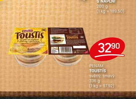 PENAM TOUSTÍS světlý, tmavý 336 g 