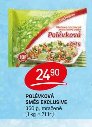 POLÉVKOVÁ SMĚS EXCLUSIVE 350 g, mražené 