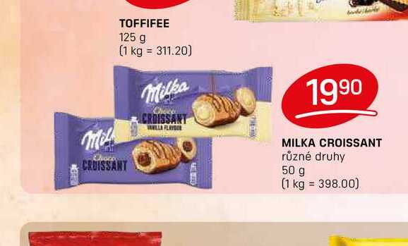 MILKA CROISSANT různé druhy 50 g 