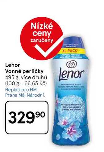 Lenor Vonné perličky, 495 g, více druhů 