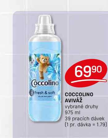 COCCOLINO AVIVÁŽ vybrané druhy 975 ml 39 pracích dávek 