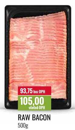RAW BACON 500g 