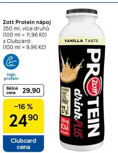 Zott Protein nápoj, 250 ml, více druhů
