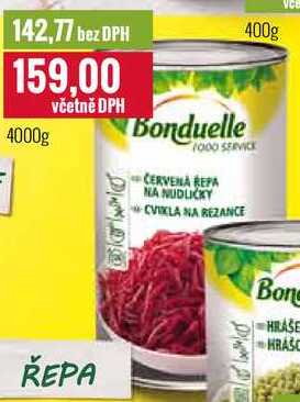 Bonduelle FOOD SERVICE Červená řepa 4000g