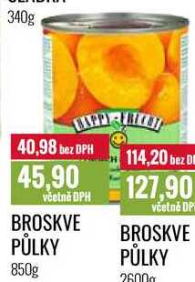 BROSKVE PŮLKY 850g 