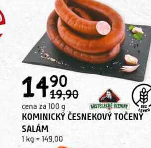 Kominický česnekový točeny salám 100g