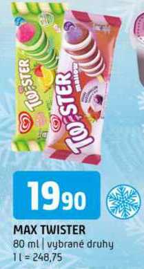Max twister 80 ml vybrané druhy 