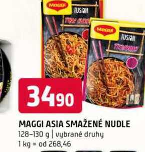 Maggi asia smažené nudle 128-130 g vybrané druhy 