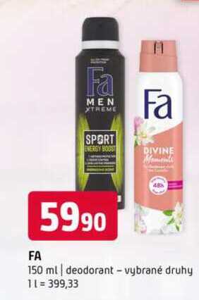 Fa 150 ml deodorant vybrané druhy