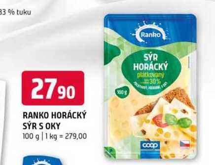 Ranko horácký sýr s oky 100g