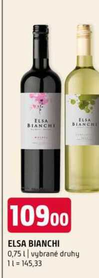 Elsa bianchi 0,75l vybrané druhy 