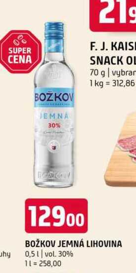 Božkov jemná lihovina 0,5l vol. 30%
