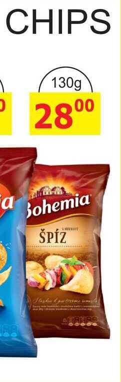 Bohemia Chips 130g, různé druhy