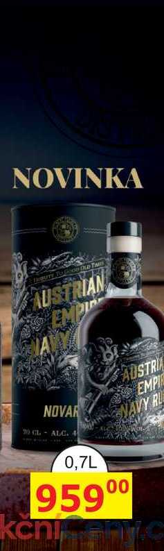 Austrian Empire Navy Rum Reserva 1863 0,7l 40% Tuba