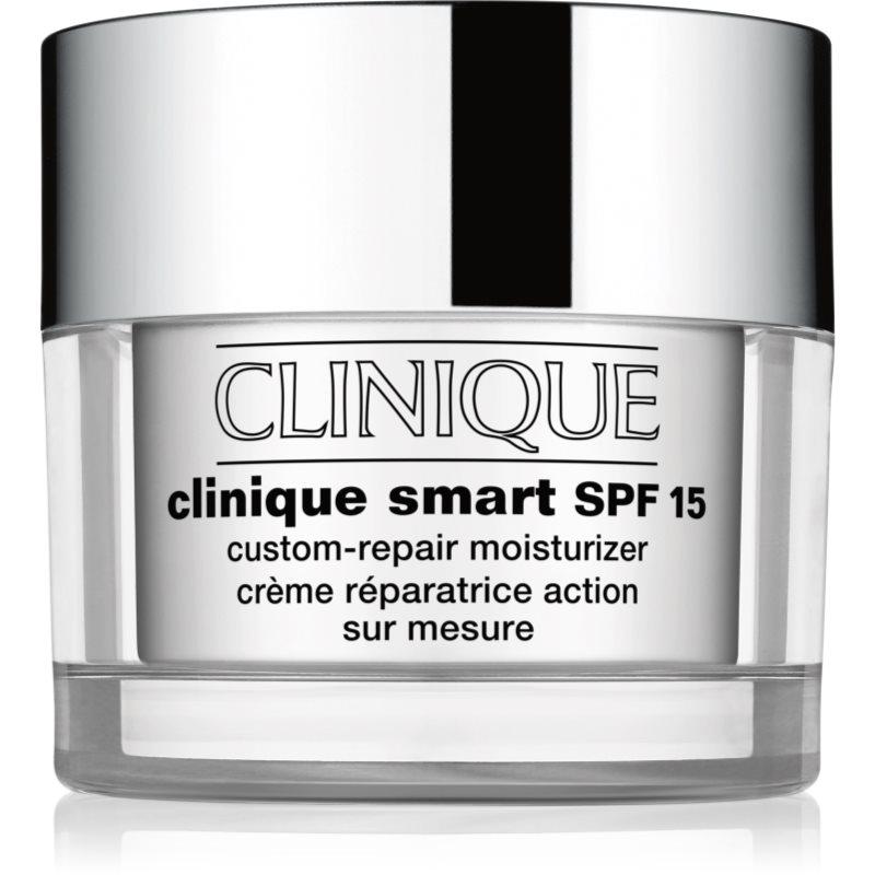 Clinique Clinique Smart™ SPF 15 Custom-Repair Moisturizer denní hydratační krém proti vráskám pro suchou až velmi suchou pleť SPF 15 50 ml