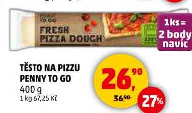 TĚSTO NA PIZZU PENNY TO GO, 400 g  