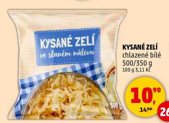 KYSANÉ ZELÍ chlazené bílé, 500/350 g