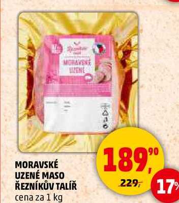 MORAVSKÉ UZENÉ MASO ŘEZNÍKŮV TALÍŘ, 1 kg