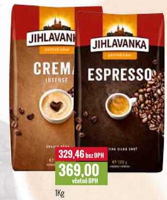 JIHLAVANKA ESPRESSO/CREMA 1kg 