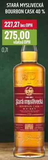 STARÁ MYSLIVECKÁ BOURBON CASK 40% 0,7l