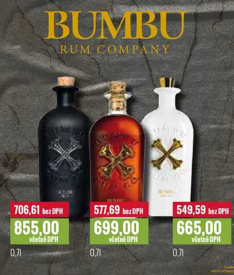 BUMBU RUM COMPANY 0,7l