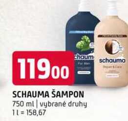 Schauma šampon 750 ml vybrané druhy 