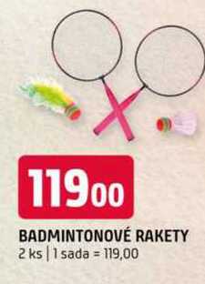 BADMINTONOVÉ RAKETY 2 ks