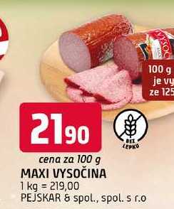 Maxi vysočina 100g