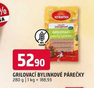 Grilovací bylinkové párečky 280 g 