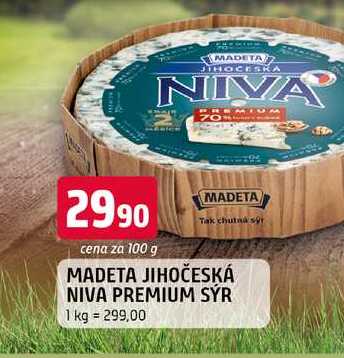 Madeta Jihočeská Niva 100g