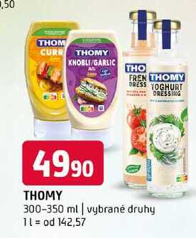 Thomy 300-350 ml vybrané druhy
