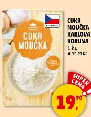 CUKR MOUČKA KARLOVA KORUNA, 1 kg 