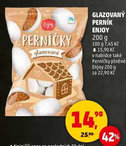 GLAZOVANÝ PERNÍK ENJOY, 200 g 