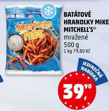 BATÁTOVÉ HRANOLKY MIKE MITCHELL'S mražené, 500 g 