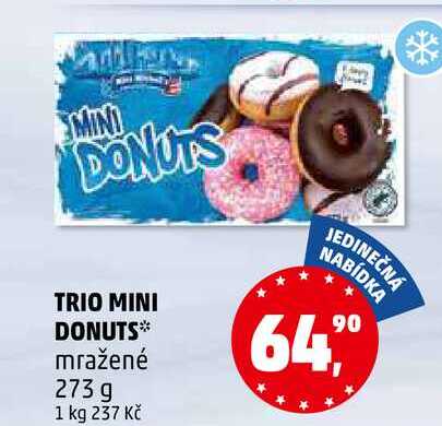 TRIO MINI DONUTS mražené, 273 g  