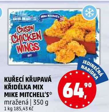 KUŘECÍ KŘUPAVÁ KŘIDÉLKA MIX MIKE MITCHELL'S mražená, 350 g 