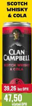 SCOTCH WHISKY & COLA 250ml