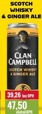 SCOTCH WHISKY & GINGER ALE 250ml