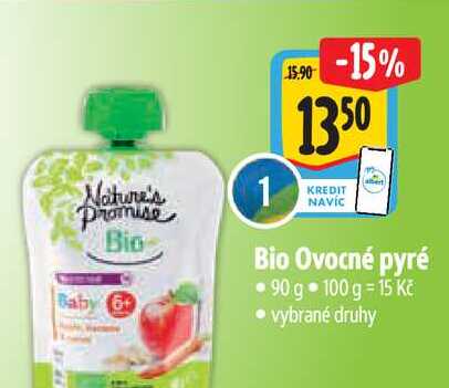  Bio Ovocné pyré  90 g  