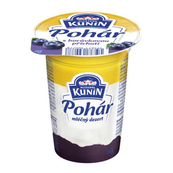 Mlékárna Kunín Pohár mléčný dezert s borůvkovou příchutí