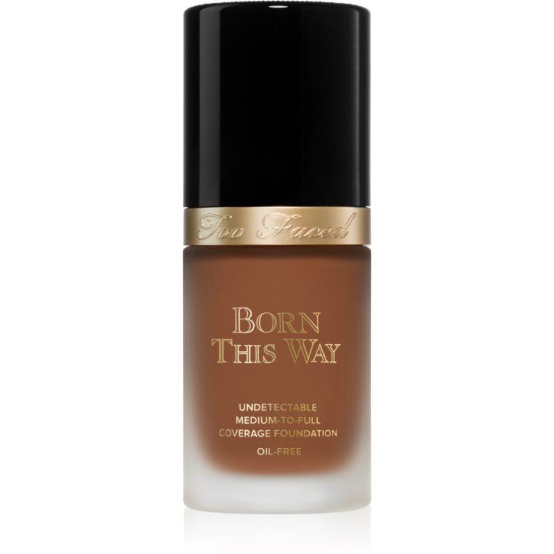 Too Faced Born This Way Flawless Coverage Natural Finish Foundation krycí make-up pro přirozený vzhled odstín Hazelnut 30 ml