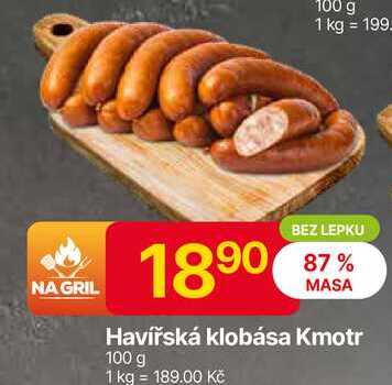 Kmotr Havířská klobása 100 g