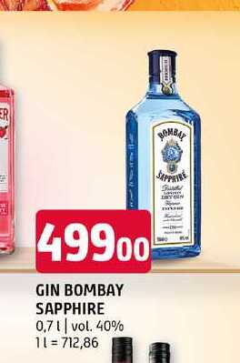 Gin bombay sapphire 0,7 vol. 40% 