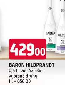 Baron hidpandt 0,5l vol. 42,5% vybrané druhy