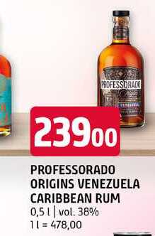 Professorado origins venezuela caribbean rum 0,5l vol. 38% 