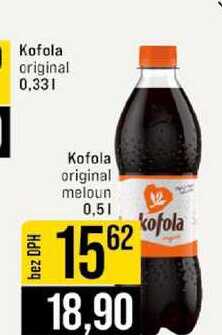 Kofola original 0,33l Kofola original meloun 0,5l