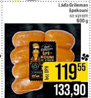 Láda Grileman špekouni se sýrem 600 g