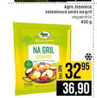 Agro Jesenice zeleninová směs na gril vegan mix 450 g