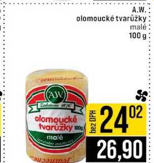 A.W. olomoucké tvarůžky malé 100 g